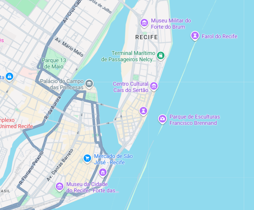 Mapa do Recife